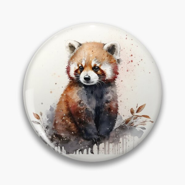 Item preview, Adorable red panda watercolor colorful art designed and sold by xeniaskazka.