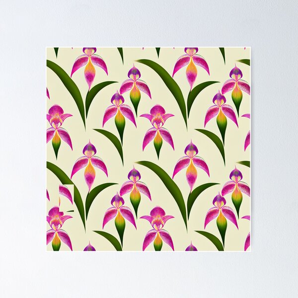 Item preview, Pattern Exotic Purple Orchids Beautiful Flower designed and sold by AstraNovaStudio.