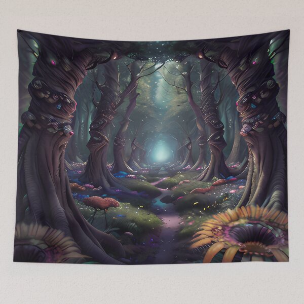 Item preview, The Mystical Realm of Cosmic Forests designed and sold by CreationP.