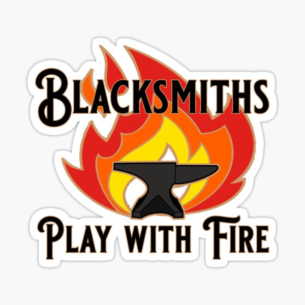 Item preview, Blacksmiths Play with Fire and Anvil designed and sold by tandre.