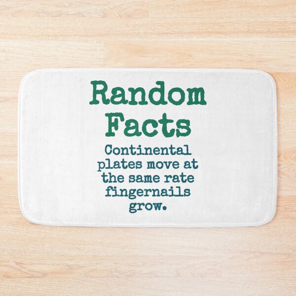 Item preview, Continental Plates Move At The Same Rate - Trivia Fact designed and sold by CrankyOldDude.