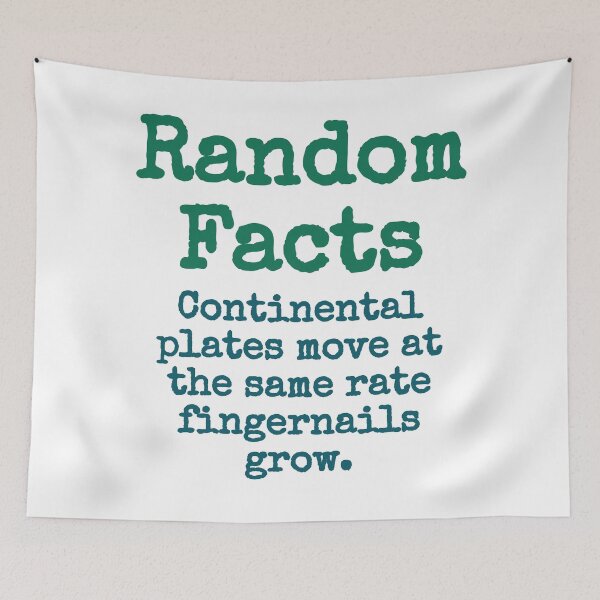 Item preview, Continental Plates Move At The Same Rate - Trivia Fact designed and sold by CrankyOldDude.