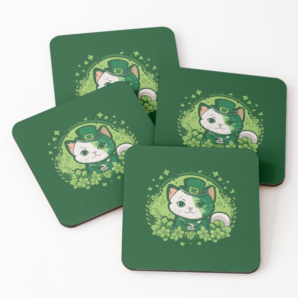 Item preview, Clover Cat: St. Patrick's Day Style designed and sold by Cheeeeky.
