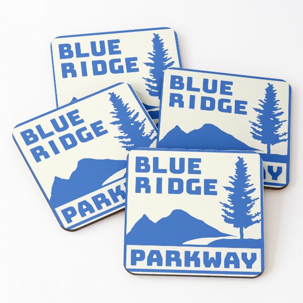 Item preview, Vintage Blue Ridge Parkway Sign in Blue designed and sold by NewNomads.