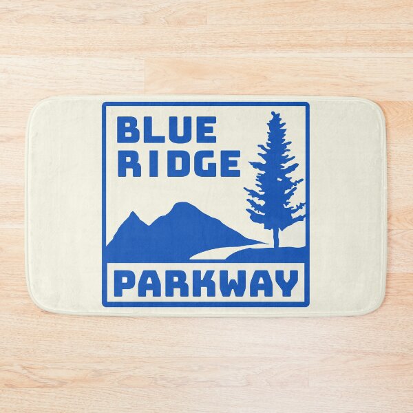 Item preview, Vintage Blue Ridge Parkway Sign in Blue designed and sold by NewNomads.