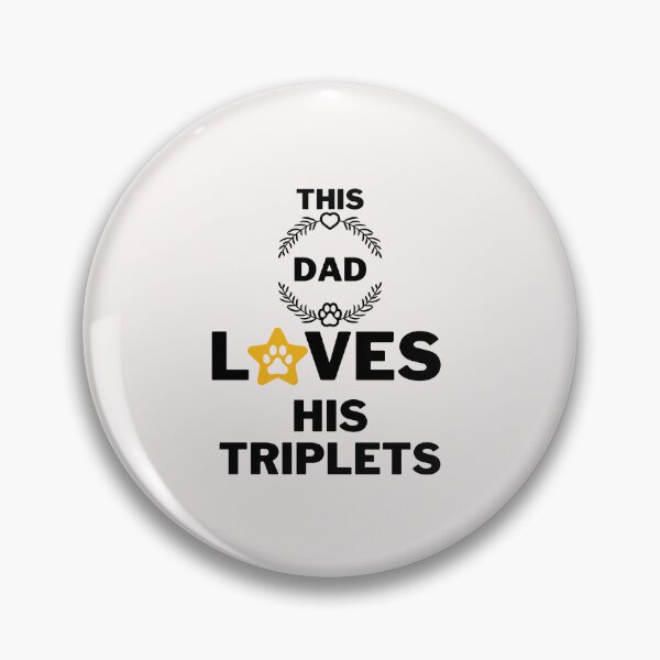 Item preview, This DadLoves His Triplets designed and sold by CREATIVELEANS ⭐️⭐️⭐️⭐️⭐️.
