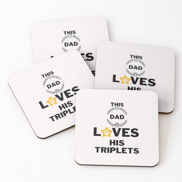 Item preview, This DadLoves His Triplets designed and sold by CREATIVELEANS ⭐️⭐️⭐️⭐️⭐️.