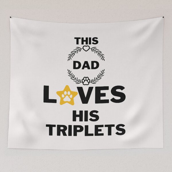 Item preview, This DadLoves His Triplets designed and sold by CREATIVELEANS ⭐️⭐️⭐️⭐️⭐️.