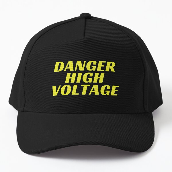 Danger de haute tension Casquette de baseball