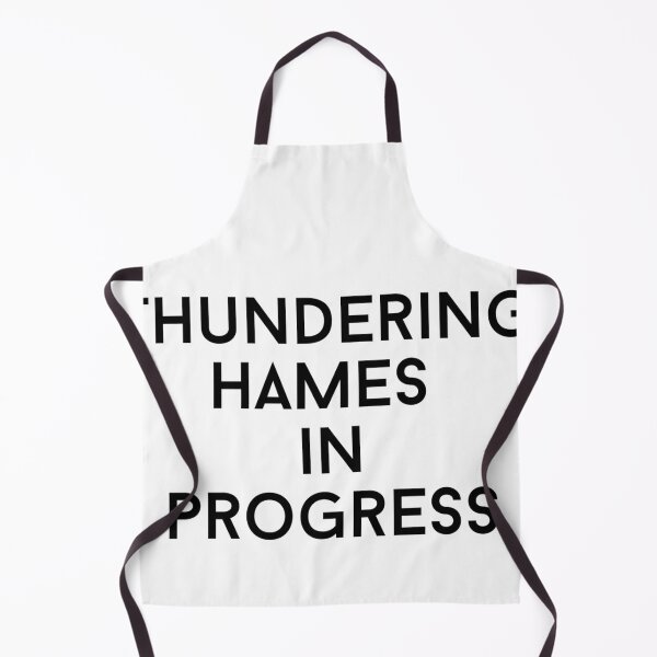 Item preview, thundering hames text graphic v1 white background designed and sold by fishpressink.
