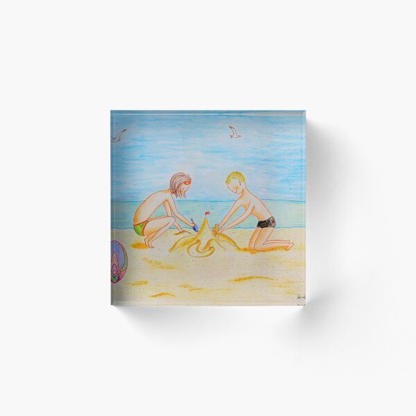 Item preview, Niños en la playa designed and sold by Solotry.