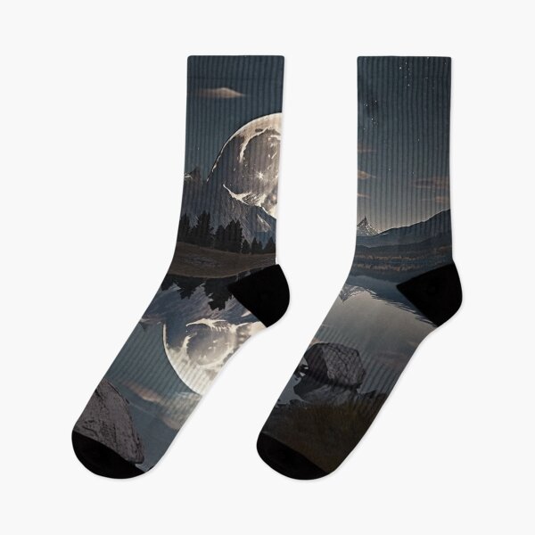 Item preview, Lake Landscape Illuminated by the Moon at Dusk designed and sold by Galviato.