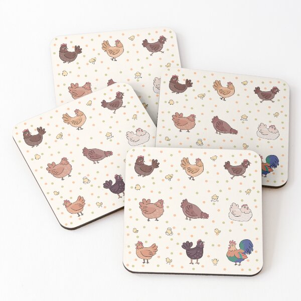 Item preview, Chicken pack cute chickens chicks and rooster illustration for chickens loves  designed and sold by Yarafantasyart.