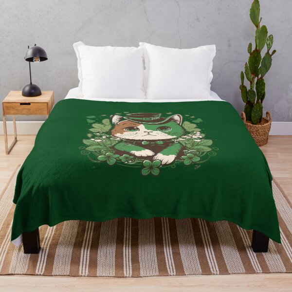 Item preview, Purrfectly Lucky: St. Patrick's Day with a Cat in a Hat designed and sold by Cheeeeky.