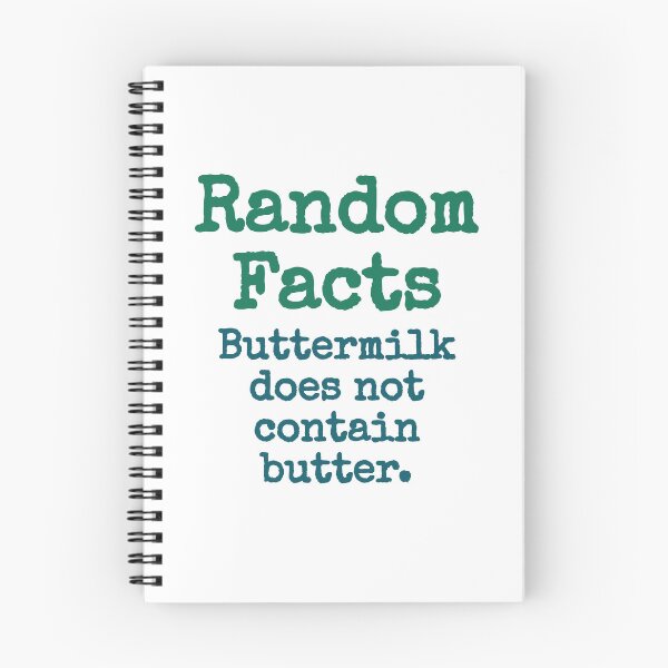 Item preview, Buttermilk Does Not Contain Butter - Trivia Fact designed and sold by CrankyOldDude.
