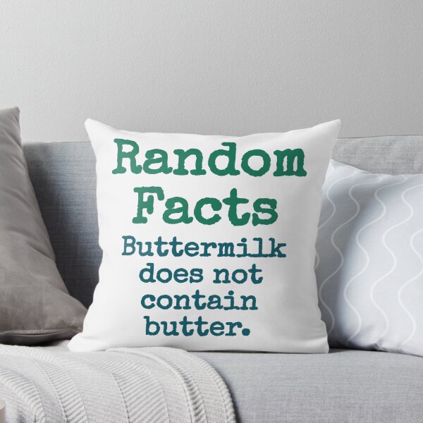 Item preview, Buttermilk Does Not Contain Butter - Trivia Fact designed and sold by CrankyOldDude.