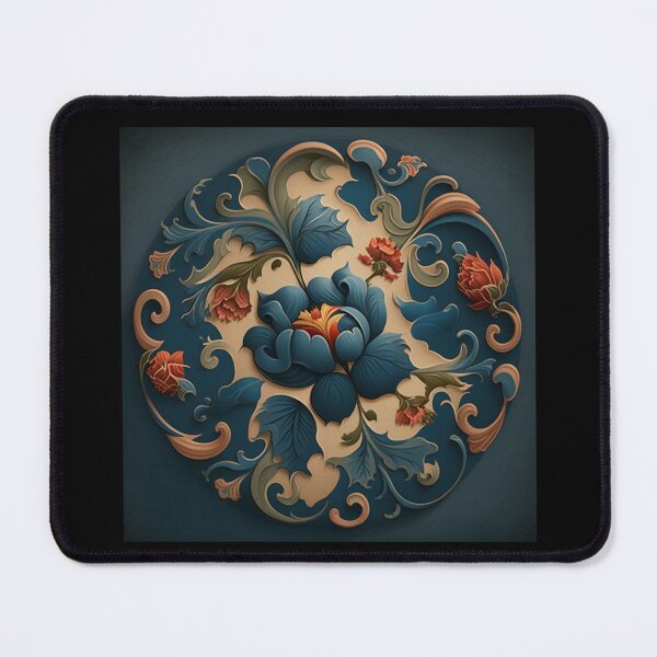 Item preview, Norwegian Blue Telemark Rosemaling ,Rosemaling Blue and Red ,Rosemaling Gold and Burgandy designed and sold by bestsalernow.