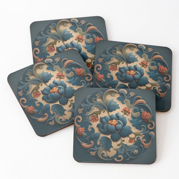 Item preview, Norwegian Blue Telemark Rosemaling ,Rosemaling Blue and Red ,Rosemaling Gold and Burgandy designed and sold by bestsalernow.