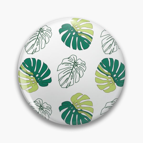 Item preview, Green monstera leafs seamless pattern on white background. designed and sold by Jayjaynaenae.