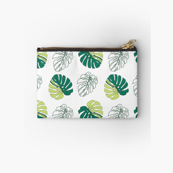Item preview, Green monstera leafs seamless pattern on white background. designed and sold by Jayjaynaenae.