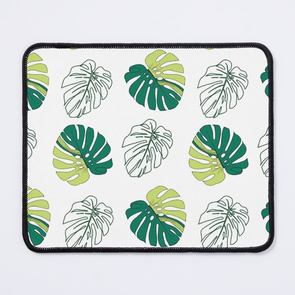 Item preview, Green monstera leafs seamless pattern on white background. designed and sold by Jayjaynaenae.