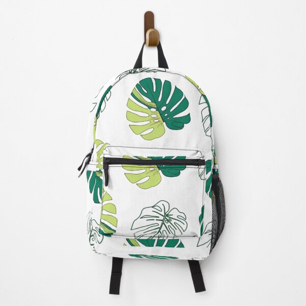Item preview, Green monstera leafs seamless pattern on white background. designed and sold by Jayjaynaenae.