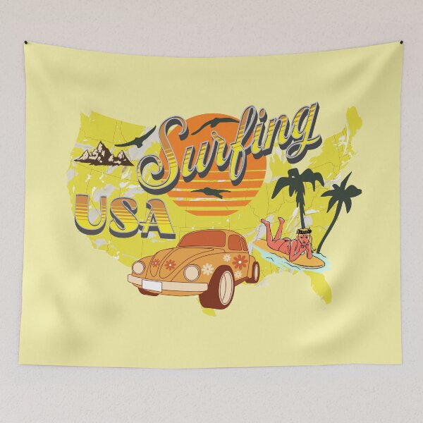 Item preview, Surfing USA Adventure Retro Label designed and sold by antarte99.
