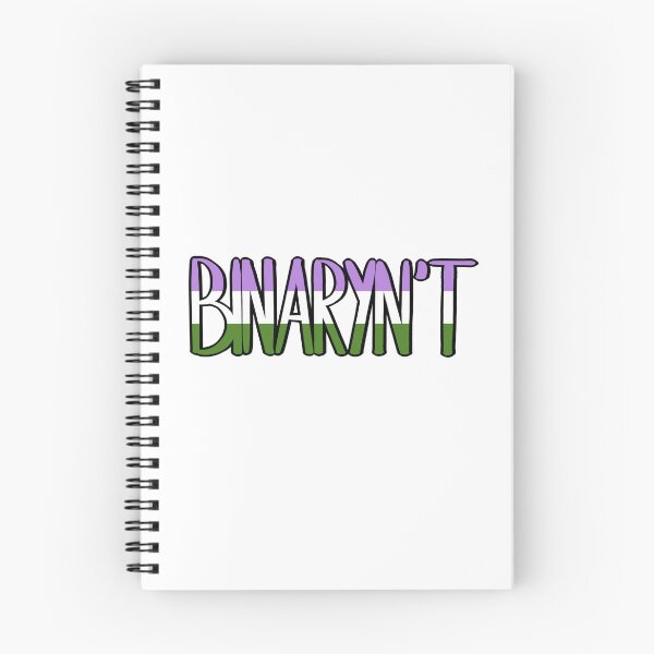Item preview, BINARYN’T with genderqueer flag designed and sold by lena-makes-art.