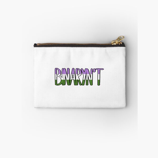 Item preview, BINARYN’T with genderqueer flag designed and sold by lena-makes-art.