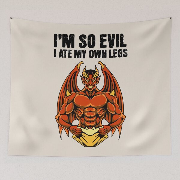 Item preview, Evil Dummy Demon - dark humour Gift designed and sold by InkyGenies.