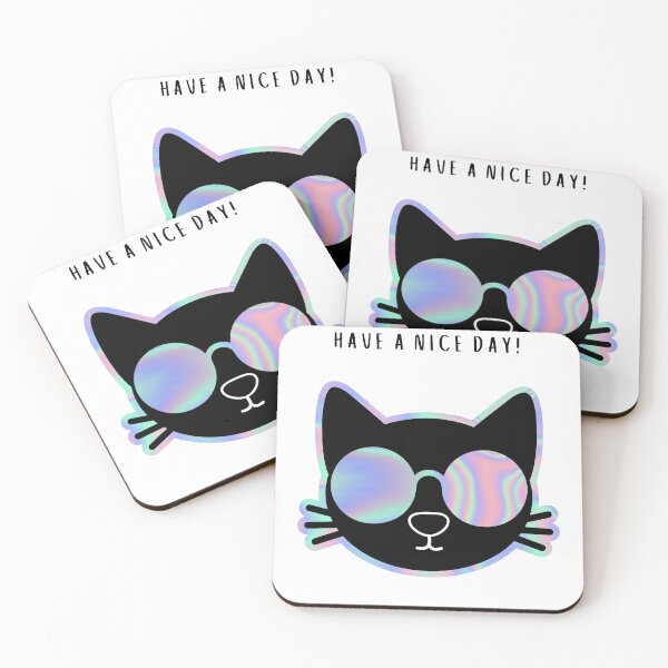 Artikelvorschau, Haben Sie einen schönen Tag und Katzengesichtsdesign. entworfen und verkauft von PattyStudio.