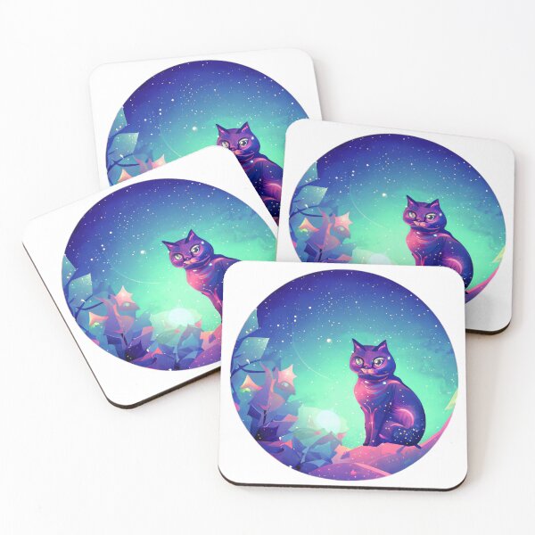 Item preview, Arctic Galaxy Space Cat #4 designed and sold by EdeniaArtStudio.