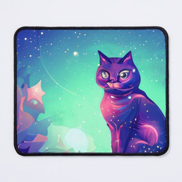 Item preview, Arctic Galaxy Space Cat #4 designed and sold by EdeniaArtStudio.