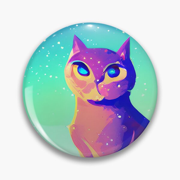 Item preview, Arctic Galaxy Space Cat #5 designed and sold by EdeniaArtStudio.