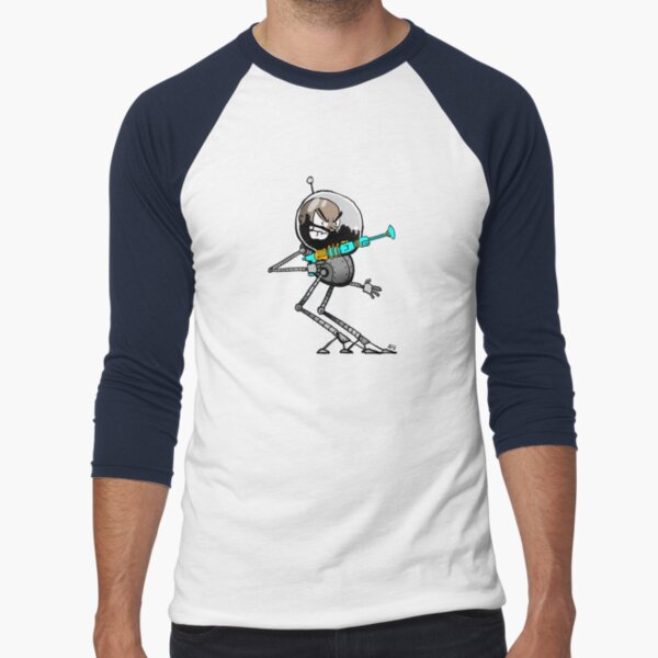 Space Aaron Robot Baseball ¾ Sleeve T-Shirt