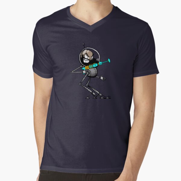 Space Aaron Robot V-Neck T-Shirt