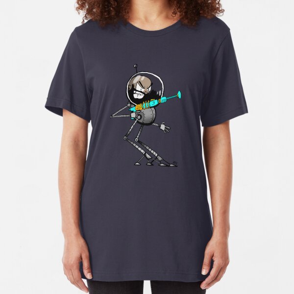 Space Aaron Robot Slim Fit T-Shirt