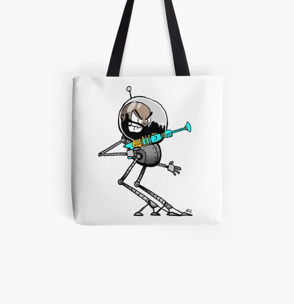 Space Aaron Robot All Over Print Tote Bag