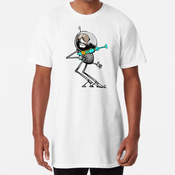 Space Aaron Robot Long T-Shirt