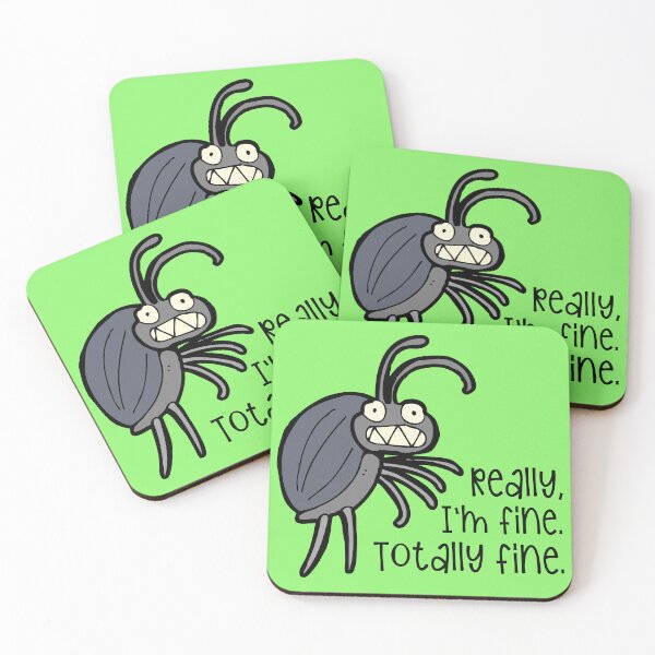Item preview, Really, I'm Fine Nervous Bug designed and sold by QuipSally.
