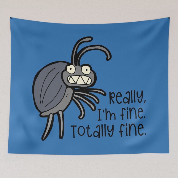 Item preview, Really, I'm Fine Nervous Bug designed and sold by QuipSally.