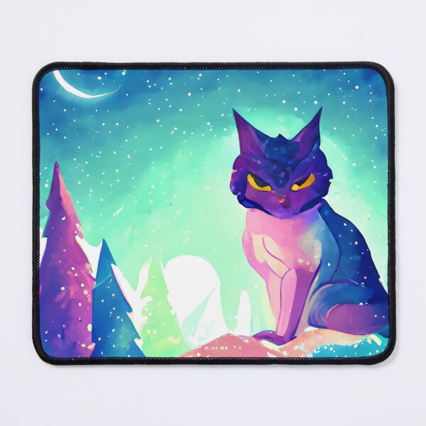 Item preview, Arctic Galaxy Space Cat #6 designed and sold by EdeniaArtStudio.
