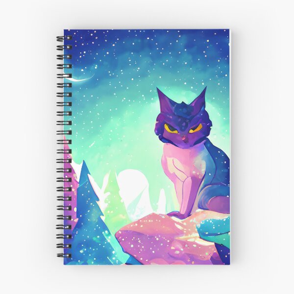Item preview, Arctic Galaxy Space Cat #6 designed and sold by EdeniaArtStudio.