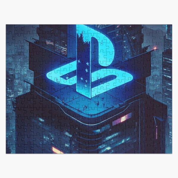 Item preview, Playstation Logo ps4 future city designed and sold by NayZeth99.