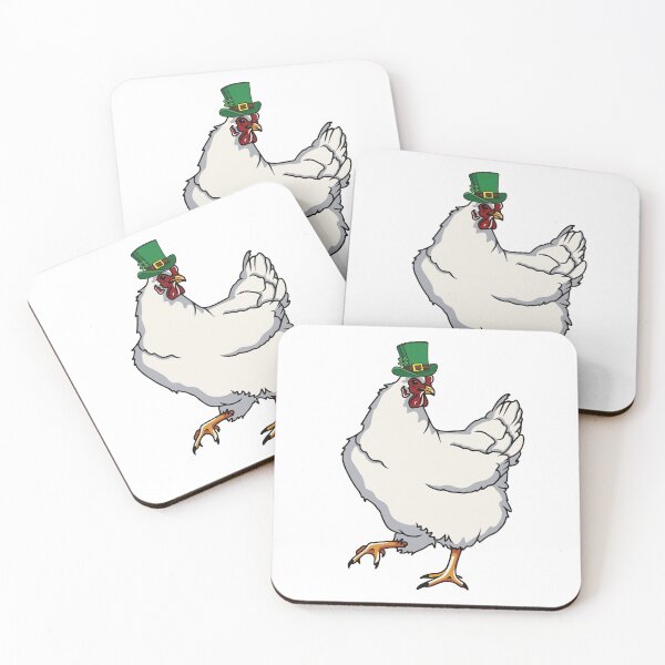 Item preview, St Patrick's Day White Hen Design designed and sold by designsmostfowl.