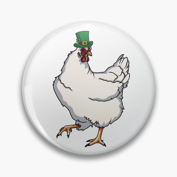 Item preview, St Patrick's Day White Hen Design designed and sold by designsmostfowl.