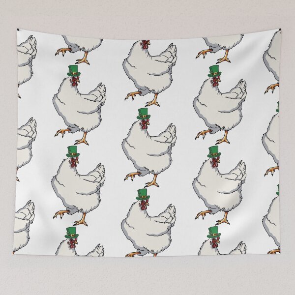 Item preview, St Patrick's Day White Hen Design designed and sold by designsmostfowl.