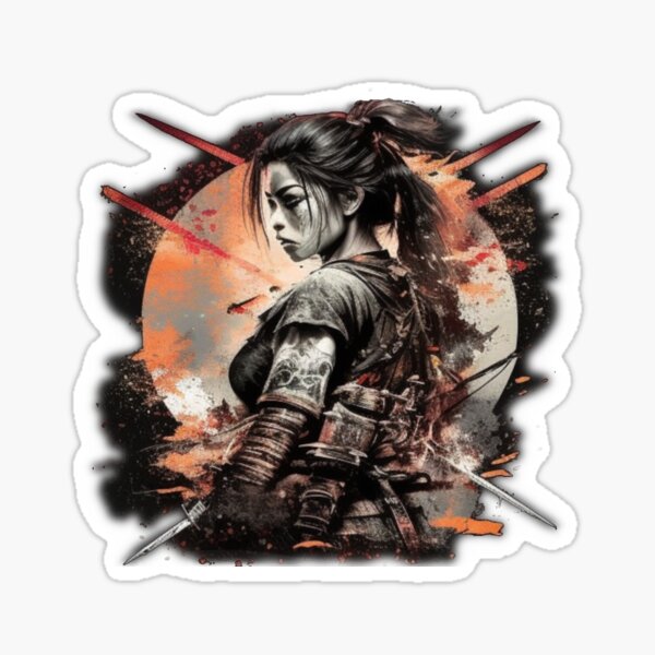 Item preview, Female Samurai designed and sold by touch-merch.