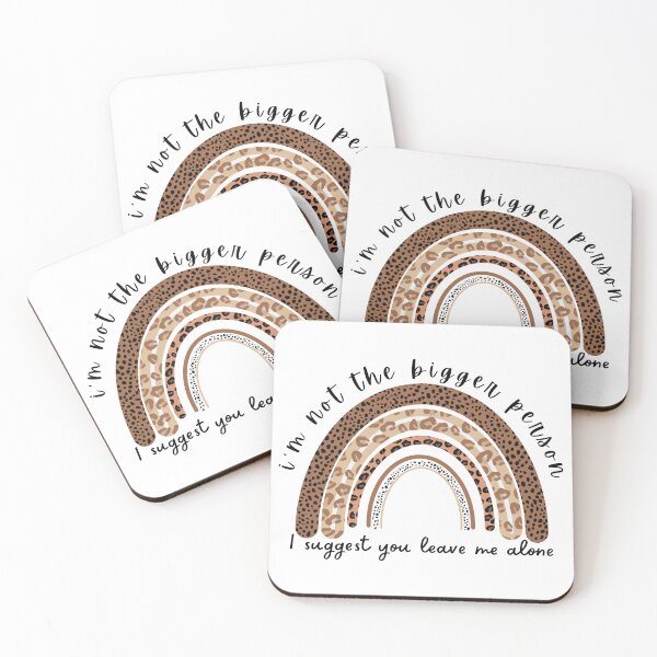 Item preview, Leopard Boho Rainbow Im not the bigger person Introvert Quote designed and sold by Schka.