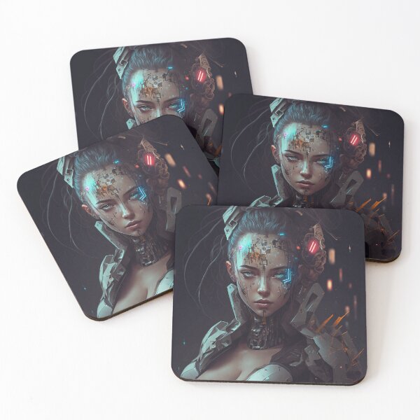 Item preview, Cyberpunk Girl with an Augmented Face and Built in RBG Lights designed and sold by ZazuStudios.